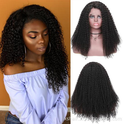 Brand New Woman Full 30 Inch 613 Virgin 250 Density 200% Kinky 100% Human Hair 360 Lace Front Wig